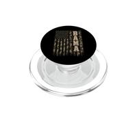 Bama Alabama United States Distressed Camo w US Flag PopSockets PopGrip per MagSafe