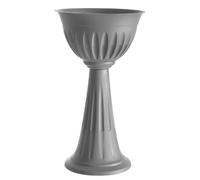 Bama colonna alba fiori cm.43x74,5h lt.20 grigio plastica fioriera casa 31903 - grigio materiale sintetico 31903