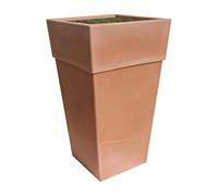 Bama BAM318 Vaso Piramide Terracota, 50 cm, Multicolore