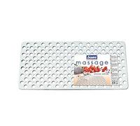 Bama, Bianco, 74x36 cm Tappetino,Vasca Doccia, Soft, Antiscivolo, Rettangolare, Gomma