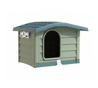 BAMA CUCCIA CANI RESINA BUNGALOW MAXI LARGE VERDE TAGLIA GRANDE 110X94X77