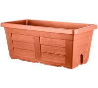 FIORIERA VASO RETTANGOLARE SIMIL LEGNO CM 100X44X40 H COLORE TERRACOTTA CHIARO