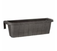 Bama Fioriera Rondine Paglia da balcone, Antracite, 60x20x18.5 cm