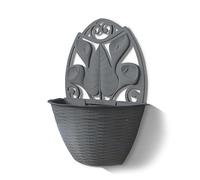 Bama gerla Paglia Wall Pot, 32 x 16 x 42.5 cm, Anthracite, 32x16x42.5 cm
