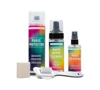 Bama Kit di Pulizia e Cura delle Scarpe a 5 Pezzi - Include Detergente, Spray Protettore, Deodorante, Spazzola a Doppia Scarpa e Gomma per la Pulizia