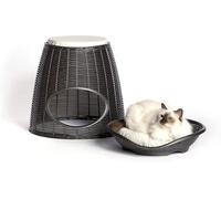 Bama Pasha Cuccia per Gatti e Cani, Antracite, 52x50x55 cm