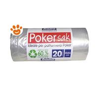 Bama Pattumiera Componibile Poker Plus 27 LT (30x40x37,5cm) - Bama Pattumiera Componibile Poker Plus 27 LT (30x40x37,5cm) - Confezione da 20 Sacchetti 65x54