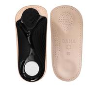 Bama Plantare a ¾ in Pelle Premium, Soletta Ortopedica Anatomicamente Sagomata, Realizzata in Vera Pelle, Inserti Antiscivolo, Unisex, Suole Igieniche di Supporto per i Piedi 1 Paio - 45 EUR