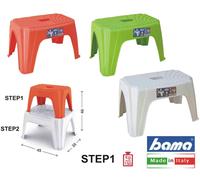 Bama Sgabello Step 1 cm 38x24.5x22h 3 Colori 10910