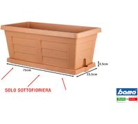 SOTTOVASO EFFETTO LEGNO 80cm COTTO