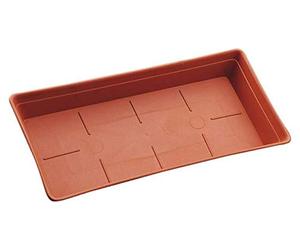 Bama Sottovaso, in Polipropilene, Rettangolare, 45 cm, Terracotta