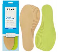 Bama Suole per Scarpe Fresche Ultrathin - Solette per Calzature Unisex Ultrasottili Inserti Dermatologicamente Testati per Piedi Freschi 6 Paia - 39/40 EUR