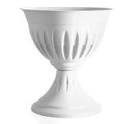 Bama Vaso a Ciotola, Alba, in Resina, Bianco Ø 25 cm