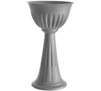 Bama colonna alba fiori cm.43x74,5h lt.20 grigio plastica fioriera casa 31903 - grigio materiale sintetico 31903