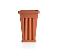 Bama Vaso a Piramide, in Resina, Color Terracotta, 40x40x59cm