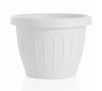 Bama Vaso, Fiori di Terra, in Resina, Bianco, Ø 30 cm