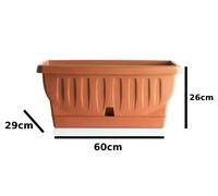 Bama Vaso Fioriera Cassetta Balconata Varie Misure Terrazzo Balcone Giardino