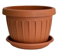 Bama Vaso Terra Tondo 70 cm per Fiori Piante con Sottovaso 122 Litri Plastica...