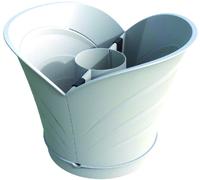 VASO 'TULIPANO' IN SET cm 34,5 x 19 x h 30 Lt. 5 - bianco BAMA