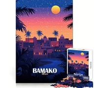 Bamako, Mali - Poster di viaggio - Puzzle da 1000 pezzi per adolescenti - Puzzle per allenamento mentale - Relax - Taglio uniforme - Regalo di compleanno (50x75cm)