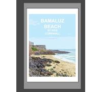 Bamaluz Beach St Ives Cornwall Notebook: Blank lined Notepad, Journal, Cornish Gift Book, Planner. Kernow