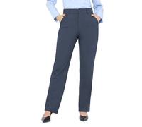 Bamans Pantaloni da completo da donna neri business ufficio tempo libero con tasche dritti e antipiega alla moda ed eleganti generosi, XL