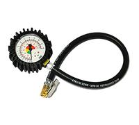 Bamax BX106FM Manometro Misuratore Pressione di alta precisione per verifica Gomme Pneumatici, Made in Italy, max. 12 bar, uso semi-professionale, Nero