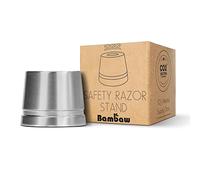 Bambaw Supporto per rasoio argento, Non compatibile con tutti i rasoi di sicurezza, Solo con quelli del marchio, Supporto rasoio di sicurezza, Base rasoio tradizionale