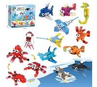 Bambebe 12 Mini Blocchi di Costruzione Animali per Bambini - Regalini Fine Festa Compleanno, Perfetti per Bambini 6-12 Anni, Ideali come Regalo di Compleanno, Premio Scolastico o Gadget per Feste