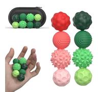 Bambebe 8 Palle Magnetiche Antistress in Silicone, Fidget Toys Sensoriali Portatili con Texture Varie, Sfere per Agopressione e Massaggio Mani per Adulti e Bambini