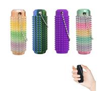 Bambebe Fidget Set di 4 portachiavi e agopressione massaggiatore per dita - alleviare lo stress e focus per ADHD, giocattolo sensoriale per adulti