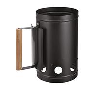 Bambelaa! Accendifuoco per barbecue con manico in legno, di color argento/nero, da circa 17 x 27 x 27 cm