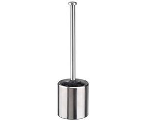 Bambelaa! Scopino per WC in acciaio inox e vetro, colori: argento/nero