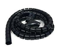 Bambelaa! Tubo Per Cavi 1,5 m Guaina Cavi Plastica Elettrici Diametro 30mm Flessibile Nero