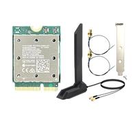Bamberg Adattatore Wireless WiFi7 QCNCM865 Wireless 2.4Gbps 2.4G/5G/6Ghz Bluetooth 5.4 Wi-Fi Wireless per Scheda WLAN WiFi 802.11be M.2 NGFF Solo per Win11 con Antenna