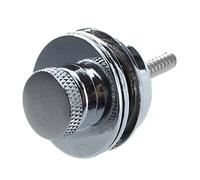 Bamberg Blocco Strap testa piatta cromata per la chitarra elettrica