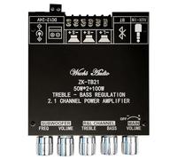 Bamberg -TB21 Scheda Amplificatore Subwoofer Bluetooth 5.0 50Wx2+100W Modulo AMP per Basso Audio Stereo A 2.1 Canali Supporto Controllo App, Facile da Usare Pregevole Fattura