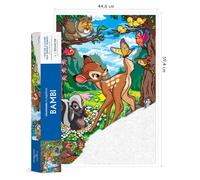 Bambi: 1 poster illustré 44,6 x 59,4cm et 1 nuancier