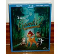 Bambi 2 Il Principe Del Foresta blu ray + DVD Disney Nuovo Fodera (Senza Aprire)