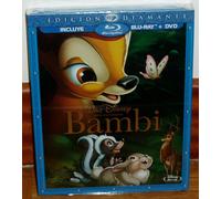 Bambi Edizione Diamante Combo blu ray + Dvd-Disney Nº 5 Sigillato Nuovo Fodera