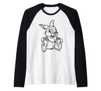 Bambi Sitting Thumper Maglia con Maniche Raglan