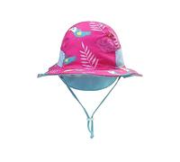 Bambina Bambino Cappello da Sole Estivi Tesa Larga Protezione del Collo Cappelli Bambini All'aperto Protezione Solare Cappello da Pesca Maglia Traspirante Cappello da Spiaggia, Rosso Rosa Uccellino L
