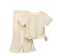 Bambina Completi Estivi Coordinato Estivo Tuta Neonata Set di Abiti per Neonati Il Tempo Libero Design Regalo Festivo Abbigliamento Sportiva Neonato Ragazze 1-4 Anni