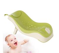 BAMBINA DEL BAMBINO, altezza regolabile Supporto da bagno per bambini ergonomico con promemoria per la temperatura e foro di drenaggio, vasca per bambini portatile pieghevole con gancio per viaggi do