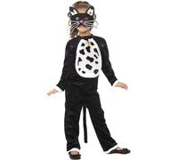 Bambina Gatto Costume Black Cat Tabby Halloween Costume Gatti Completo Bambini