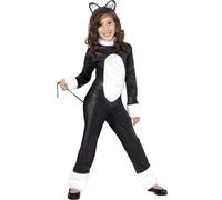 Bambina Gatto Costume Black Cat Tabby Halloween Costume Gatti Completo Bambini