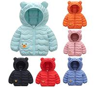 Bambina Invernale Cappotto Bambini Unisex Piumino Leggero con Cappuccio Bambine Ragazze Giubbotto Manica Lunga Outfits Giacca Invernale Bambina Parka Bambina Leggero Outwear Vestiti Giacche