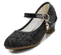 Bambina Principessa Scarpe Tacco Danza Bambino Tacchi Paillettes Cerimonia