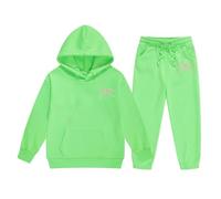 Bambina Ragazzo Tuta Sportiva Bambini E Ragazze con Cappuccio Solid Color Cotone Completo Set Abito da Chic Ed Elegante Sportswear Multi di Abbigliamento per Tute Sportive 3-15 Anni