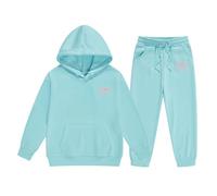 Bambina Ragazzo Tuta Sportiva Bambini E Ragazze con Cappuccio Solid Color Cotone Completo Set Abito da Chic Ed Elegante Sportswear Multi di Abbigliamento per Tute Sportive 3-15 Anni